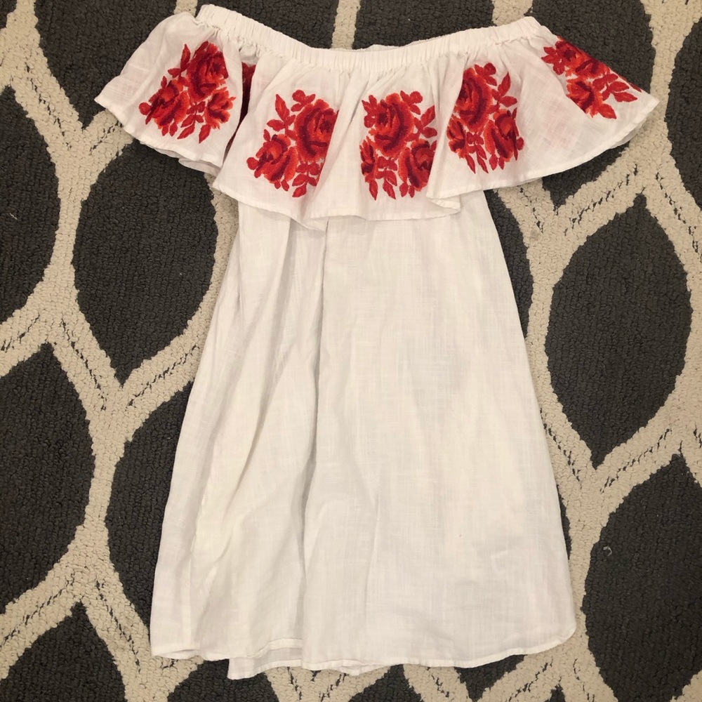 Off the shoulder floral dress